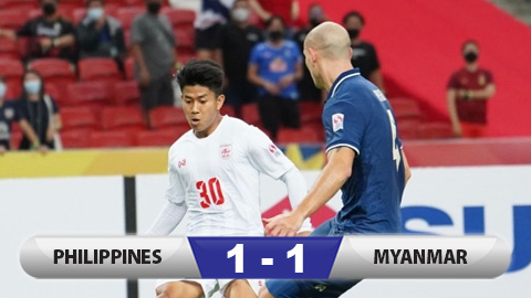 Kết quả Philippines 1–1 Myanmar: Chủ nhà tự mua dây buộc mình!